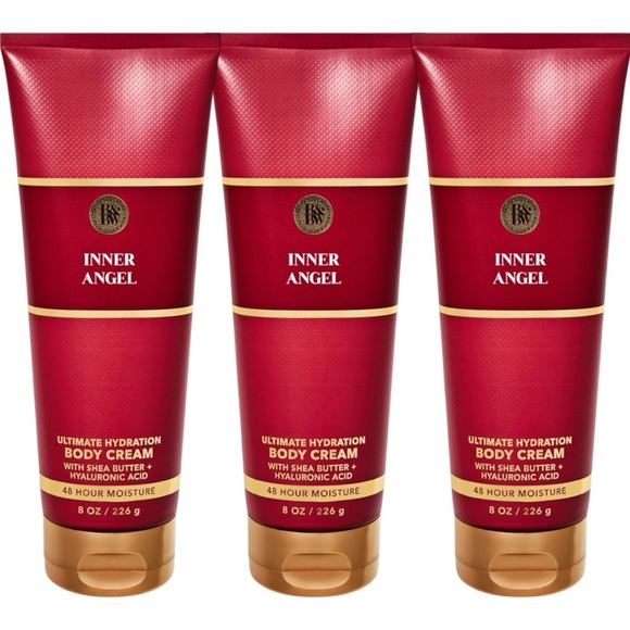 3 ps Set NEW Bath & Body Works Inner Angel Ultimate Hydration Body Cream, 8 oz - Picture 1 of 1